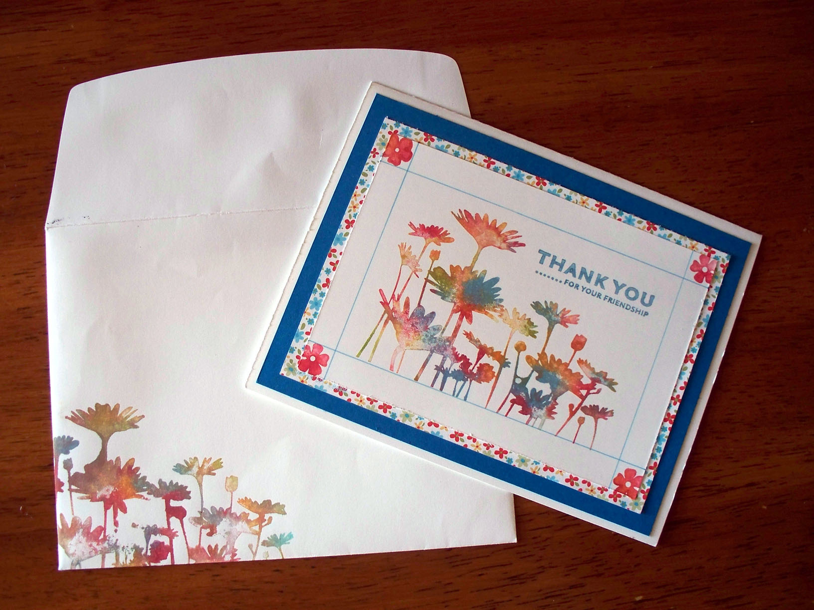 Marbled Floral Thank You Marbled Floral Thank You